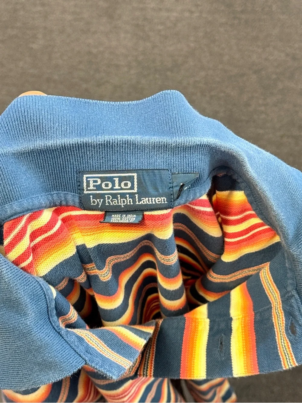 Ralph Lauren Blue Multi-Stripe Polo Shirt